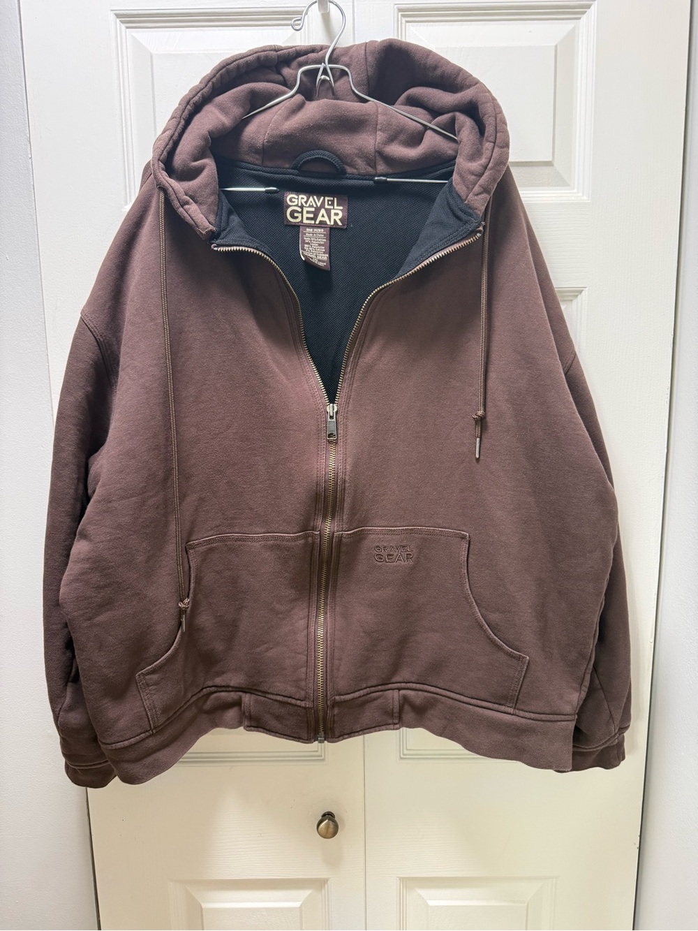 Gravel Gear thermal Men's Brown Full-Zip Hooded Jacket